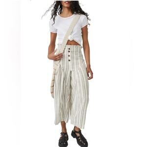 Free People Poppy Stripe High Waist Wide Leg Pants, size XS